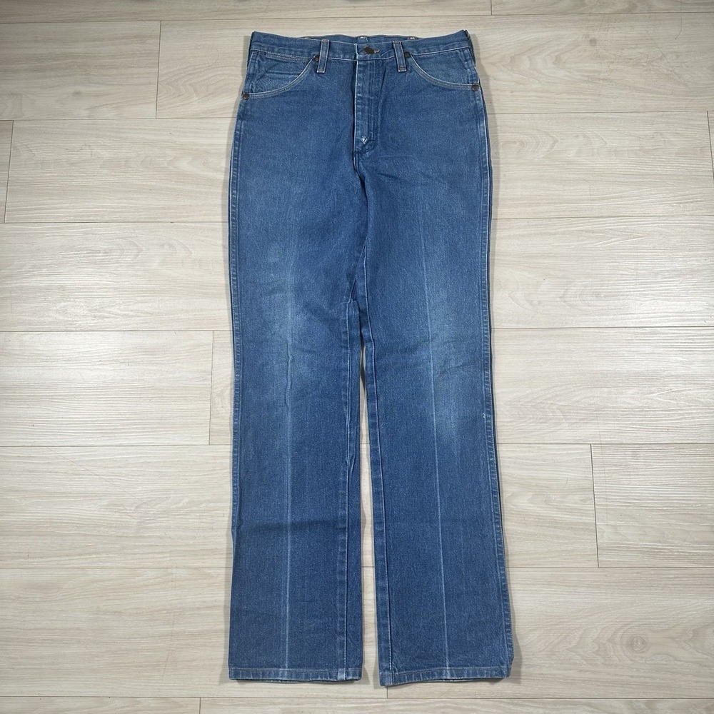 Vintage 90s Wrangler 13MWZ Jeans 30x32 Cowboy Boot Cut Original Fit Mens Western